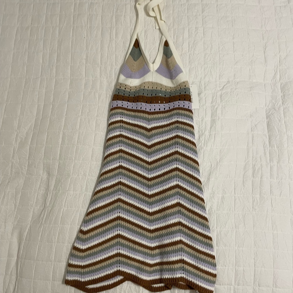 Crochet halter dress